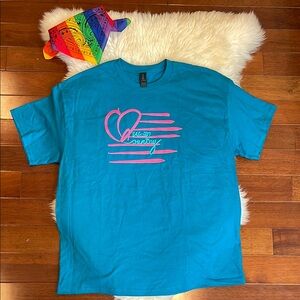 Queer Country Teal Tshirt